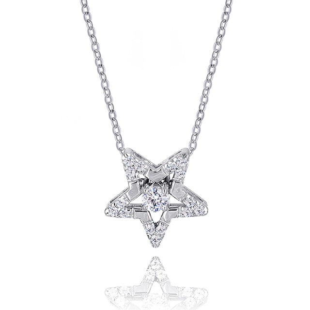 Multiway Star Pendant Necklace Made With Swarovski Zirconia - multiway ...