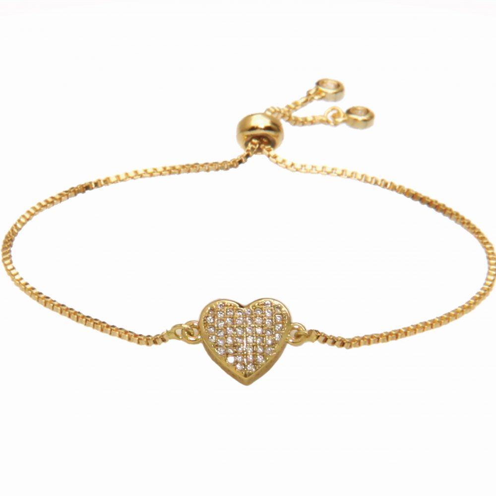 Luna Golden Adore Adjustable Bracelet - stackable bracelet, friendship ...